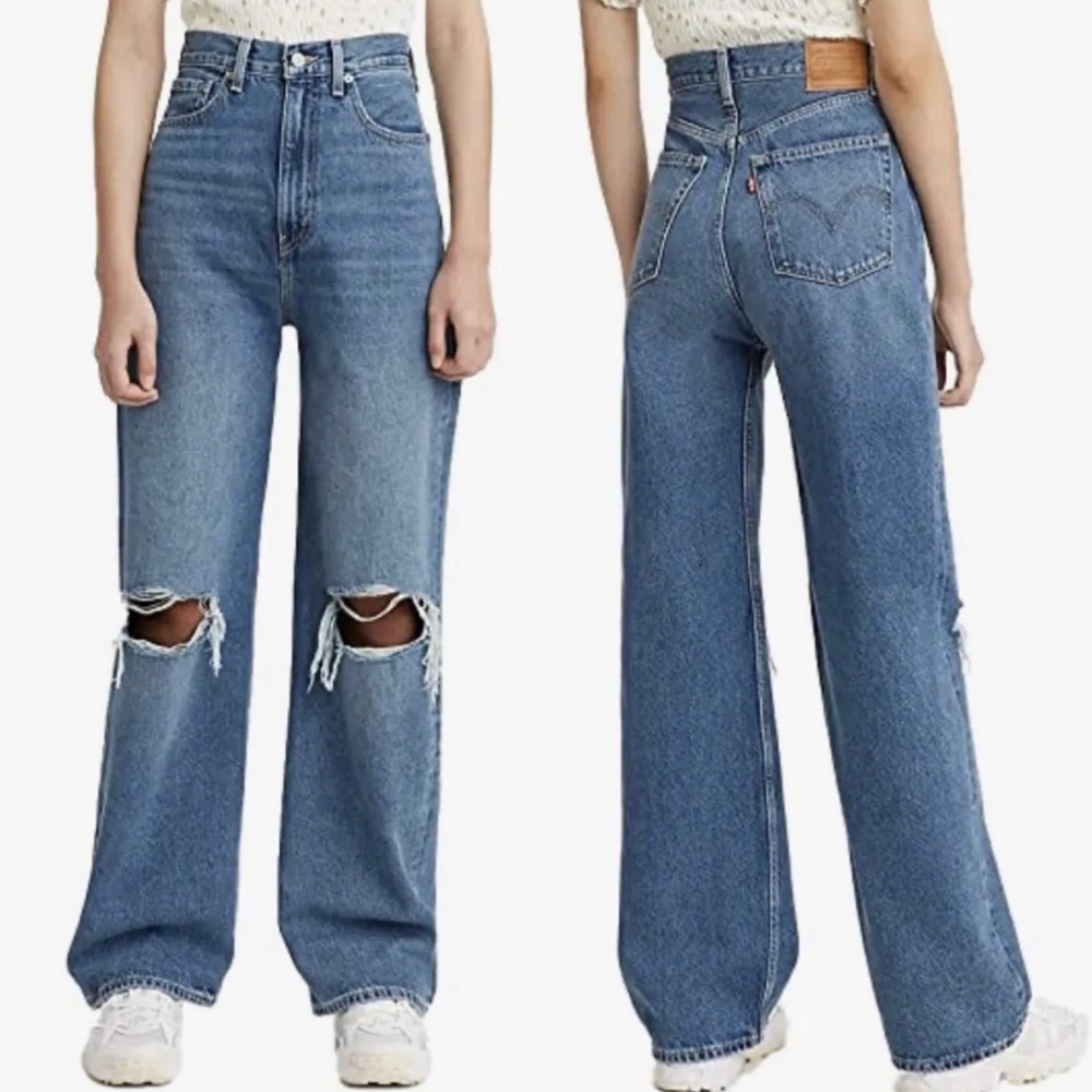 Levi’s Women’s High Rise Loose Jeans in Max Out, Medium Wash, 28X31 NWT